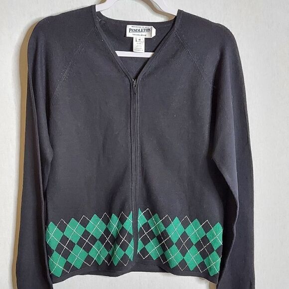 Pendleton Sweaters - Vintage Pendleton silk-blend cardigan